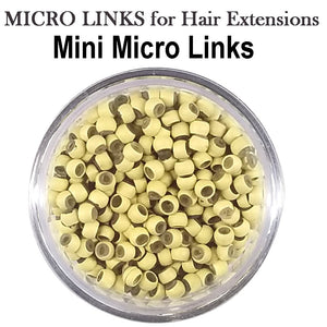 Hair Extension Mini Micro Ring - With Silicon - 200 pieces