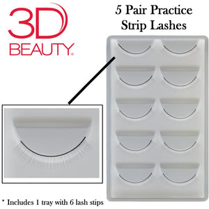 3D Beauty 5 Pair Practice Strip Lashes (3D-51071)