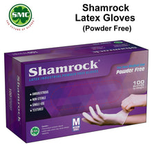 Shamrock Latex Gloves (Powder Free) - 100 Gloves per Box