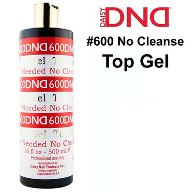 DND (600) No Cleanse Top Gel, 16 oz