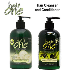 Hair One Hair Cleanser and Conditioner, 12 oz