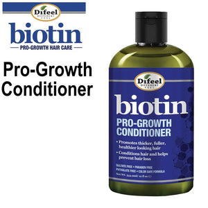 Difeel Biotin Pro-Growth Shampoo & Conditioner, 12 oz