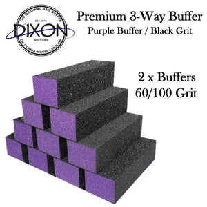 Dixon 3 Way Buffer - Purple with Black Grit (60/100)