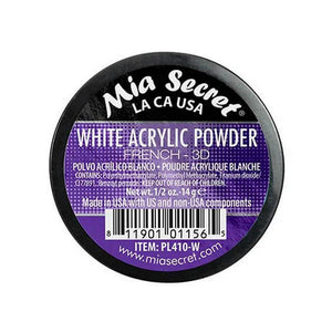 Mia Secret Acrylic Powder - "White" for French & 3D, various sizes