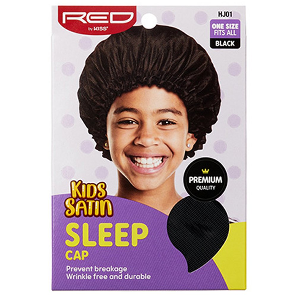 Red by Kiss Kids Satin Sleep Cap (HJ01)