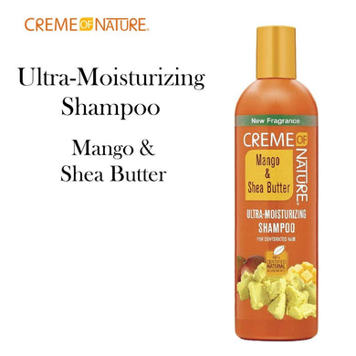 Creme of Nature Ultra-Moisturizing Shampoo, Mango & Shea Butter, 12 oz