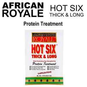 AFRICAN ROYALE Hot Six Thick & Long Protein Treatment, 1.75 oz