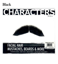 Characters Facial Hair, Mustache #2 "Chevron" (Black or Brown)