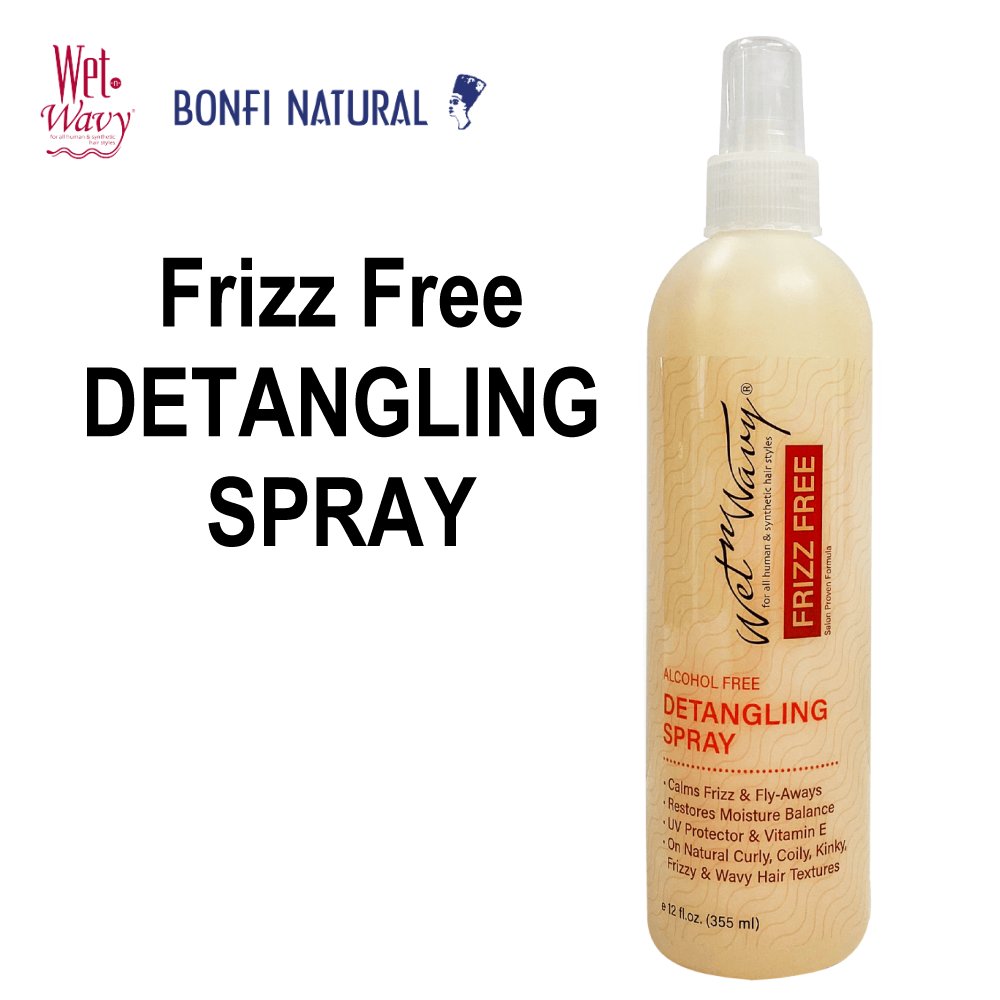 Wet n Wavy Frizz Free Detangling Spray, 12 oz