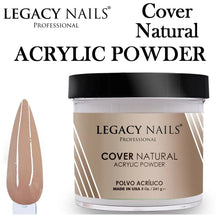 Legacy Nails Acrylic Powder, "Cover Natural", 8 oz