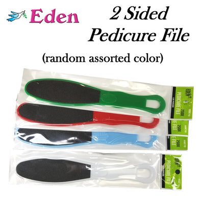 Eden 2 Sided Pedicure File, (random assorted color)