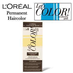 L'Oreal Let's Color! Permanent Haircolor, 2 oz