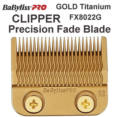 BaBylissPRO FX8022G GOLD Titanium Replacement Clipper Fade Blade