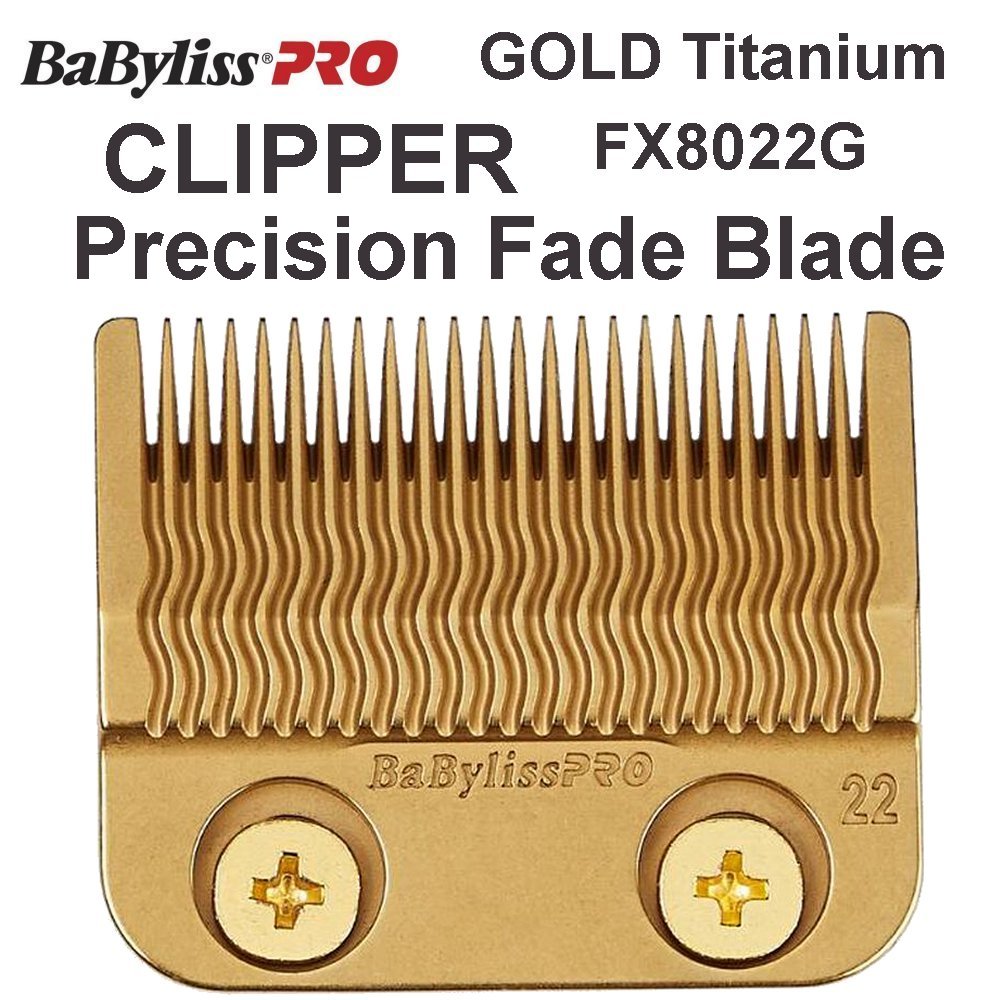 BaBylissPRO FX8022G GOLD Titanium Replacement Clipper Fade Blade