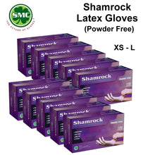 Shamrock Latex Gloves (Powder Free) - 100 Gloves per Box