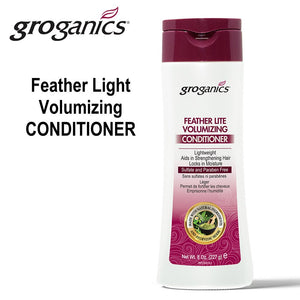 Groganics Feather Lite Volumizing Conditioner, 8 oz
