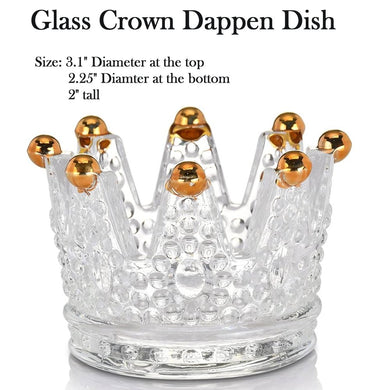 Glass Crown Dappen Dish