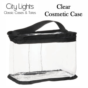 City Lights Clear Tote, Cosmetic Train Case (TOTE-701)