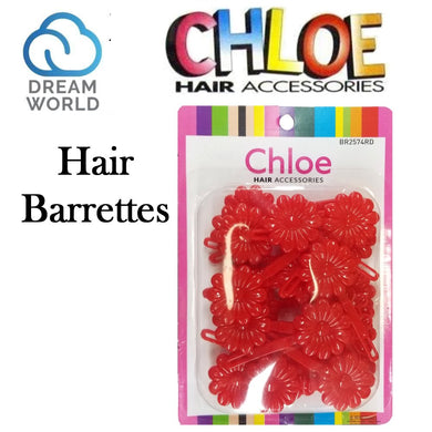 Dream World Chloe Hair Barrettes (BR2574RD)