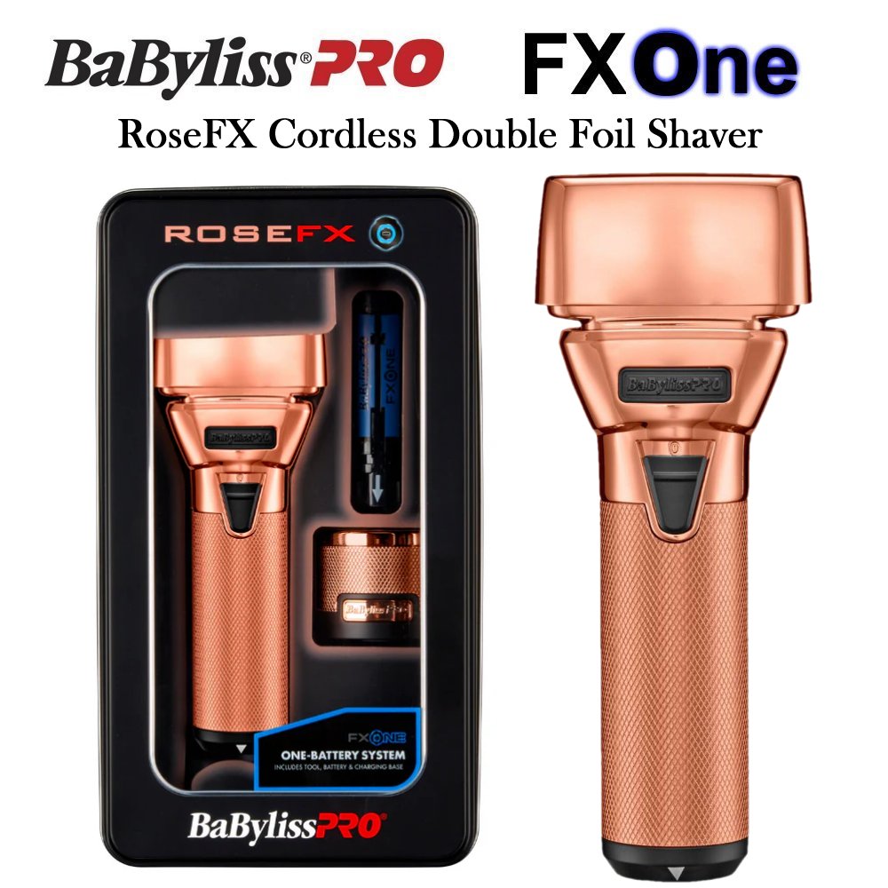 BaBylissPRO FXOne RoseFX Double Foil Shaver (FX79FSRG)