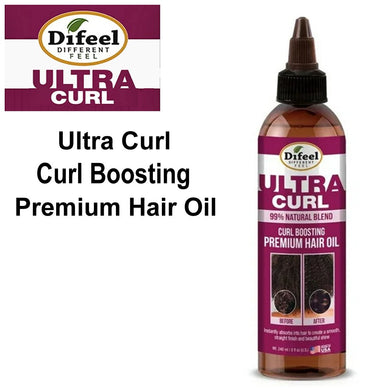 Difeel Hair Oil, Ultra Curl Premium Hair Oil, 8 oz