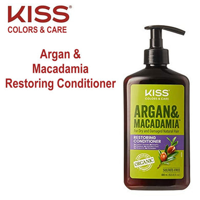 KISS Argan & Macadamia Restoring Conditioner, 13.5 oz