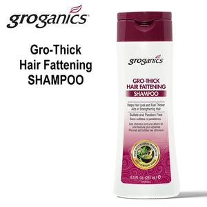Groganics Gro-Thick Hair Fattening Shampoo, 8.5 oz