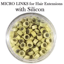 Hair Extension Micro Ring - Short with Silicon - 200 pieces (5mm x 3mm)