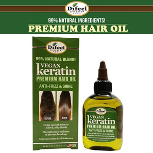 Difeel 99% Natural Blend Premium Hair Oil, 2.5 oz