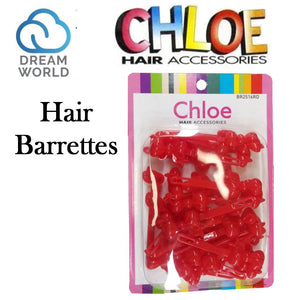 Dream World Chloe Hair Barrettes (BR2516RD)