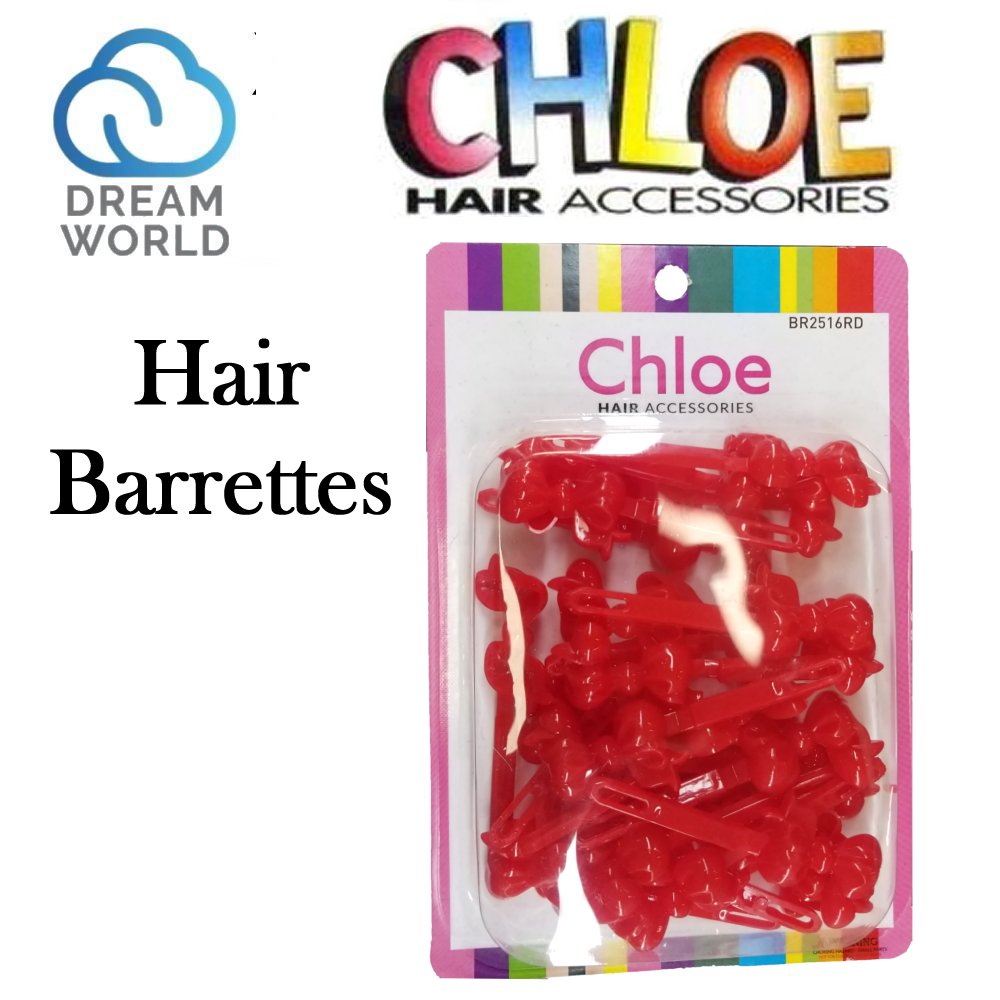 Dream World Chloe Hair Barrettes (BR2516RD)