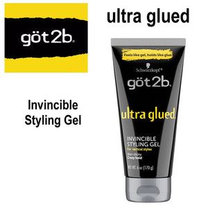 Got2B "Ultra Glued" Invincible Styling Gel, 6 oz