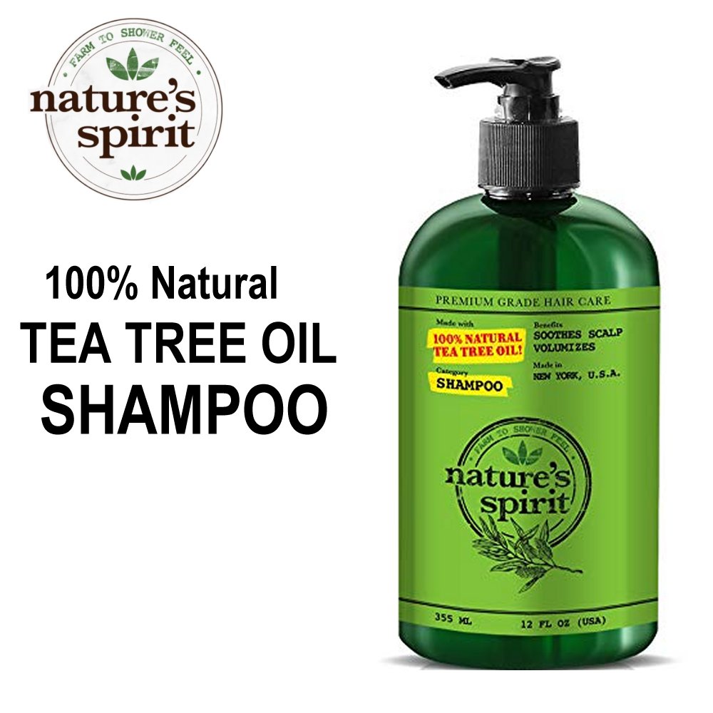 Nature's Spirit Tea Tree Oil Shampoo, 12 oz