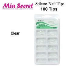 Mia Secret Stiletto 100 Count Nail Tips (Clear and Natural)