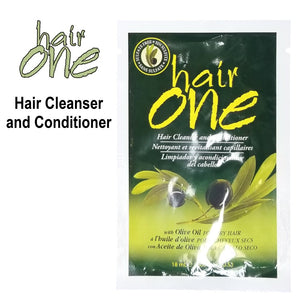 Hair One Hair Cleanser and Conditioner, 0.608 oz