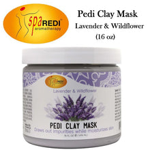 Spa Redi Pedi Clay Mask with Lavender & Wildflower, 16 oz