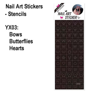 Nail Art Stickers - Stencils (YY-1916)