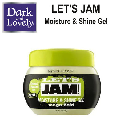Dark and Lovely Let's Jam Moisture & Shine Gel, 9 oz