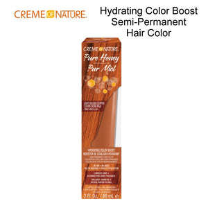 Creme of Nature Pure Honey Hydrating Color Boost Semi-Permanent Hair Color, 3oz