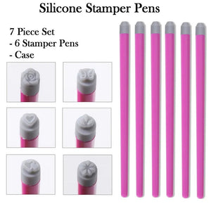 Silicone Nail Tip Stamper Pin Set (7 Pieces)