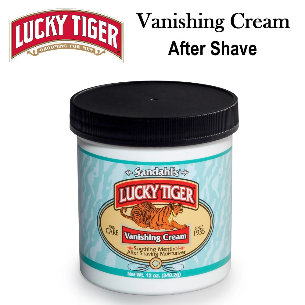 Lucky Tiger Vanishing Cream After Shave Moisturizer, 12 oz