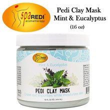 Spa Redi Pedi Clay Mask with Mint & Eucalyptus, 16 oz