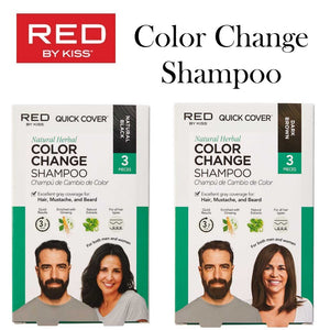 Natural Herbal Color Change Shampoo, 3 pouches