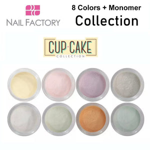 Nail Factory Acrylic Collection "Cup Cake Collection" (8 colors + monomer)