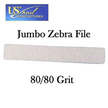 US Nail 7" Jumbo Zebra File 80/80