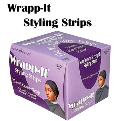 Graham Beauty Wrapp-It Styling Strips, Black (37150)