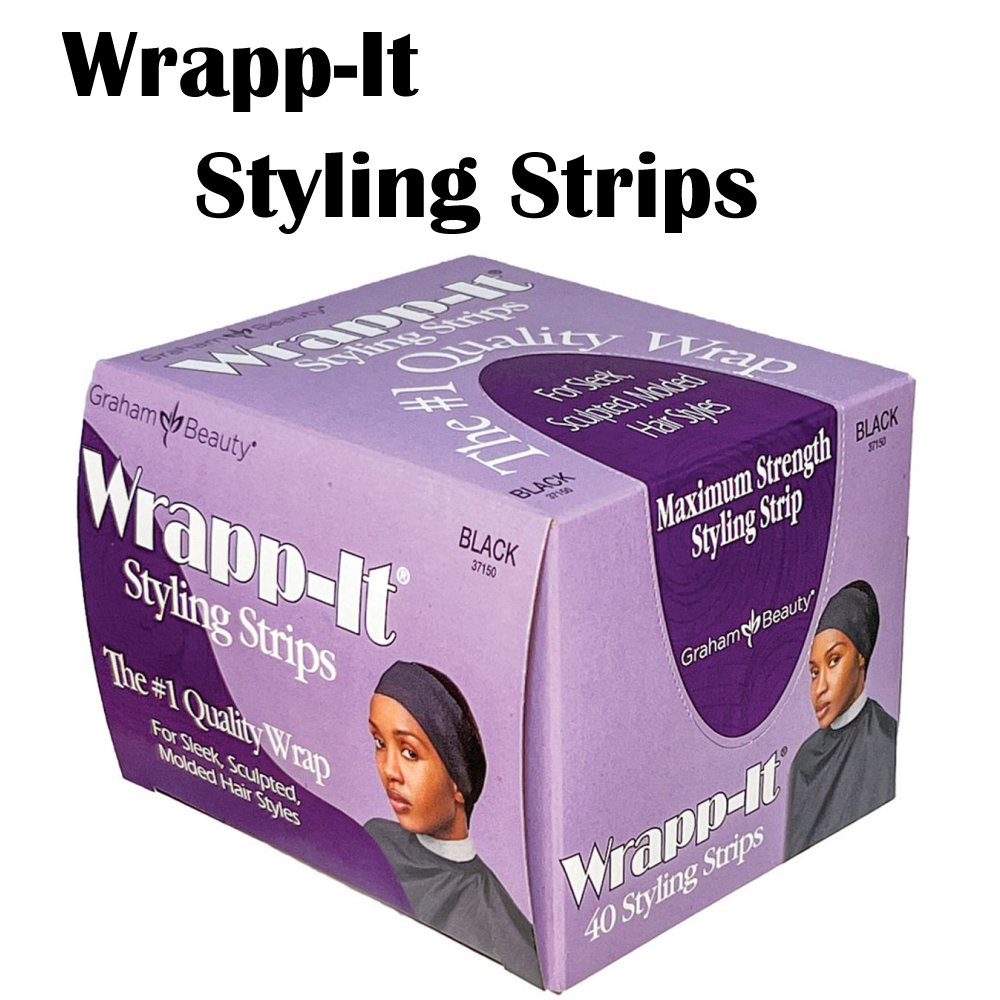Graham Beauty Wrapp-It Styling Strips, Black (37150)
