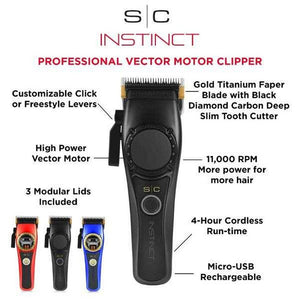 SC Professional Instinct Vector Motor Cordless Clipper