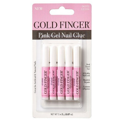 Gold Finger Pink Gel Nail Glue (GGL04)