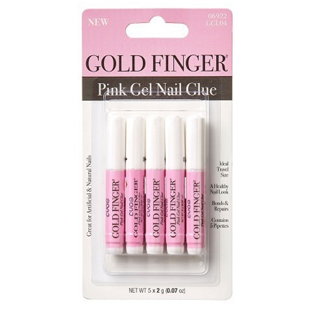 Gold Finger Pink Gel Nail Glue (GGL04)